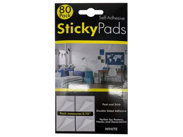 Picture of Kole Imports GE671-12 80 Piece Exterior Sticker Pads&#44; White - Pack of 12