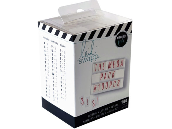 Picture of Kole Imports GR376-54 Heidi Swapp 100 Piece 2 in. Red Plastic Craft Letters & Number - Pack of 54