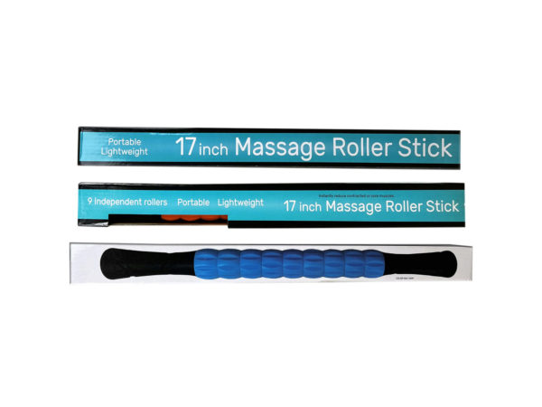 Picture of Kole Imports GE634-6 17 in. Massage Roller Stick&#44; Assoorted Color - Pack of 6