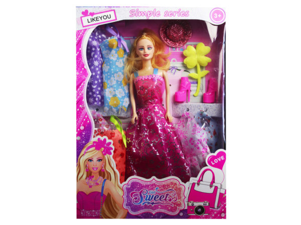 Picture of Kole Imports GE573-2 11 in. Beauty Doll with Fun Accessories Included - Pack of 2