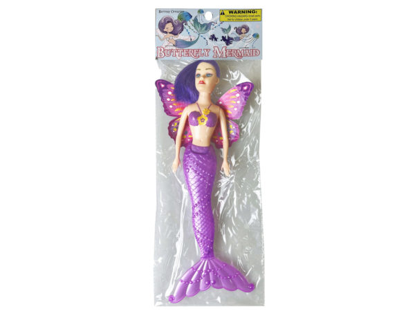 Picture of Kole Imports GE541-48 Battery Operated Butterfly Mermaid Doll, Assorted Color - Pack of 48