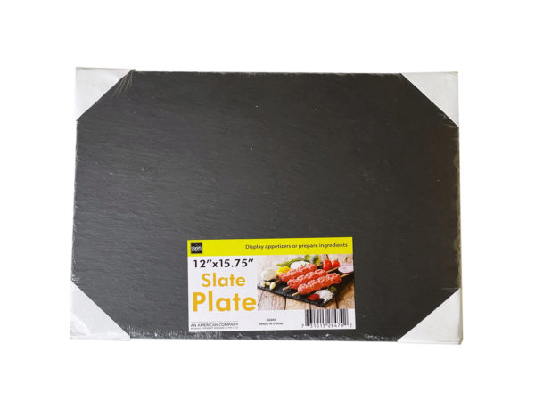 Picture of Kole Imports GE604-4 12 x 15.75 in. Slate Serving Plate - Pack of 4