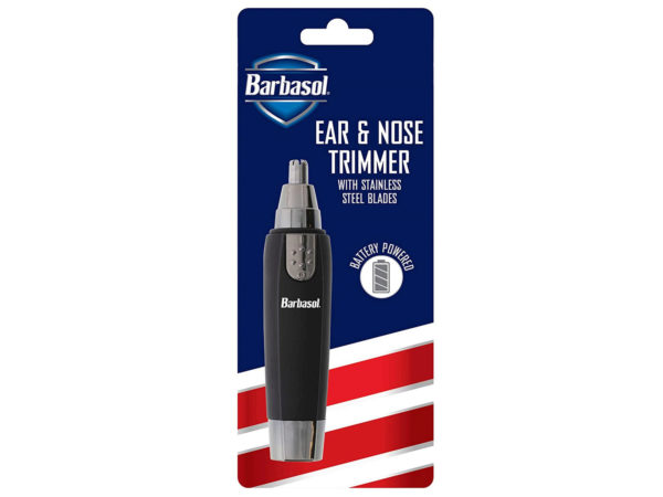 Picture of Kole Imports GE736-12 Barbasol Battery Powered Ear & Nose Trimmer with Stainless Steel Blades - Pack of 12