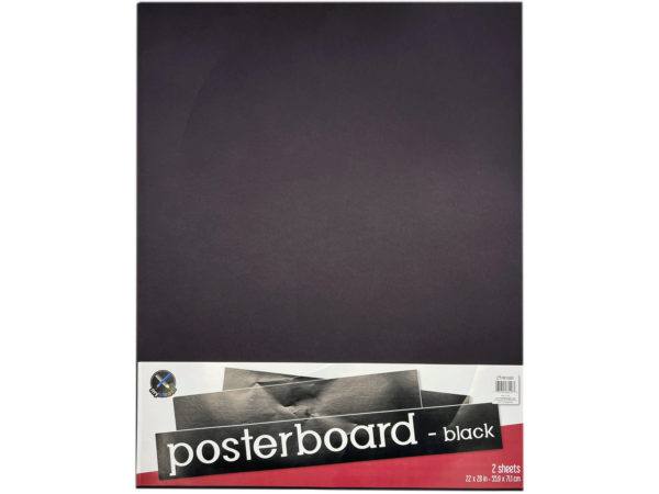 Picture of Kole Imports FB860-100 22 x 28 in. Posterboard&#44; Black - 2 Per Pack - Case of 100