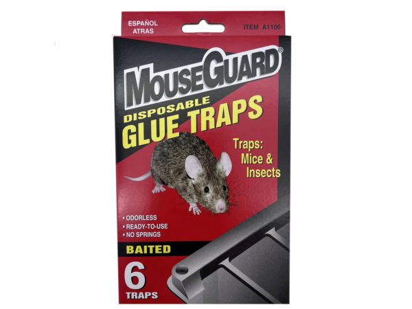 Picture of Kole Imports BJ493-72 MouseGuard Baited Disposable Blue Mouse Traps in PDQ Display&#44; 6 Per Pack - Case of 72