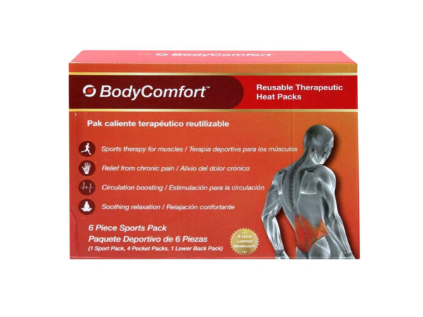 Picture of Kole Imports MK490-16 BodyComfort Reusable Therapeutic Heat Packs, 6 Per Pack - Case of 16