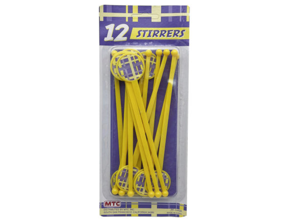 Picture of Kole Imports AE100-24 Drink Stirrers&#44; Purple & Gold - 12 Piece - Pack of 24