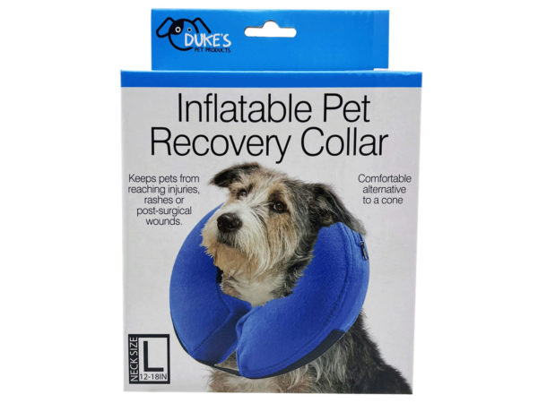 Picture of Kole Imports GH903-2 Inflatable Pet Recovery Collar in Assorted Sizes - Pack of 2