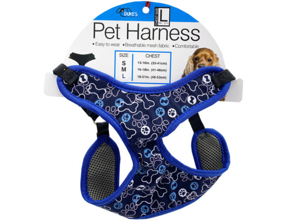 Picture of Kole Imports GE912-6 Fun Pattern Dog Body Harness - Pack of 6