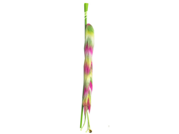 Picture of Kole Imports GE801-24 Bell & Fuzzy Tail Teaser Toy with Long Handle - Pack of 24