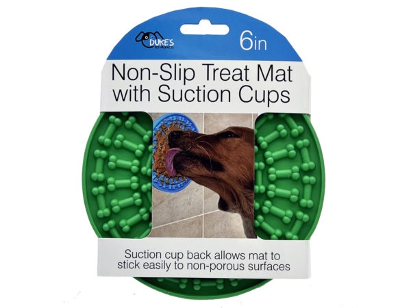 Picture of Kole Imports GE748-16 6 in. Non-Slip Treat Mat with Suction Cup Bottom - Pack of 16