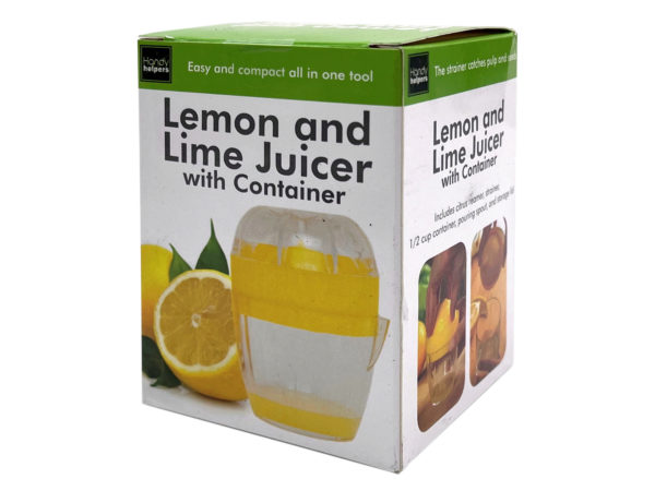 Picture of Kole Imports GE827-16 Lemon & Lime Juicer with Container - Pack of 16