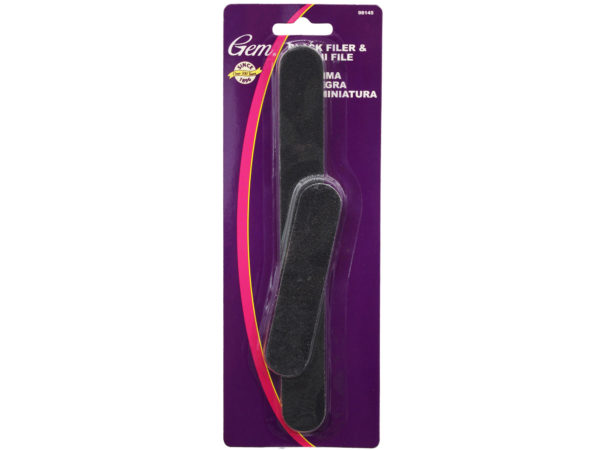 Picture of Kole Imports AB849-72 Gem Nail File with One Regular Size & One Mini - Pack of 72