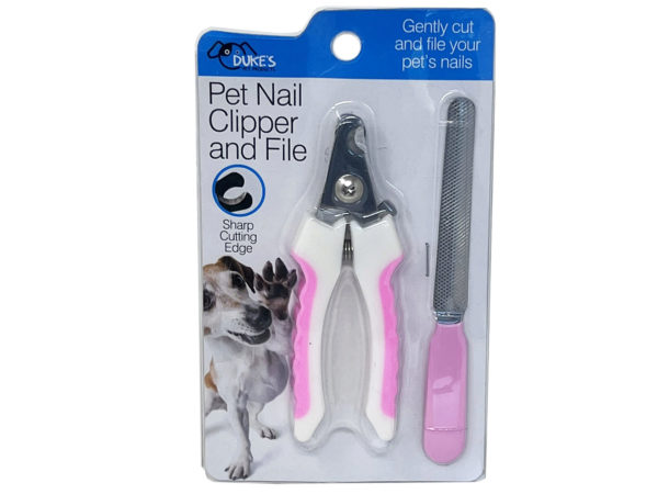 Picture of Kole Imports DI749-6 Pet Nail Clipper & File - Pack of 6