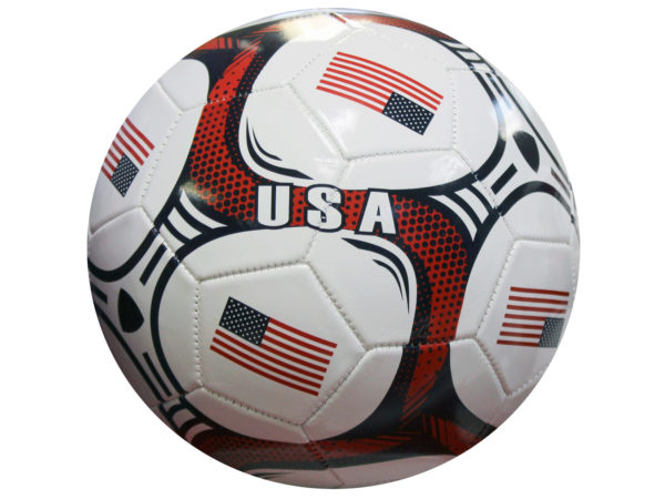 Picture of Kole Imports AA661-6 USA Soccer Ball - Size 5 - Pack of 6