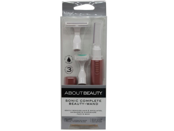 Picture of Kole Imports AC556-6 About Beauty Sonic Complete Beauty Wand with 3 Multi Purpose - Pack of 6