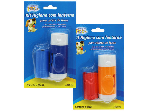 Picture of Kole Imports GA120-24 Poop Bag with Torch - Pack of 24