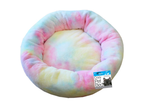 Picture of Kole Imports GA125-6 24 in. Cozy Tie-Dyed Pet Bed&#44; Pack of 6