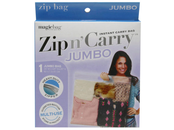 Picture of Kole Imports AC802-20 Zip N Carry Jumbo Instant Carry Bag&#44; Pack of 20