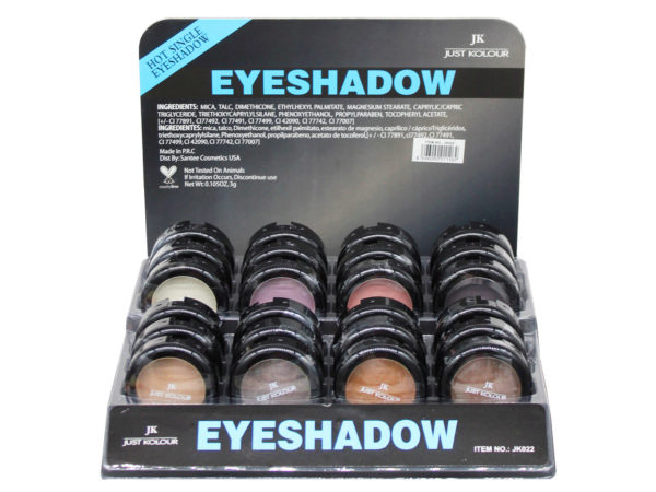 AD252 Single Eyeshadow in Assorted Shades in Countertop Display - Pack of 72