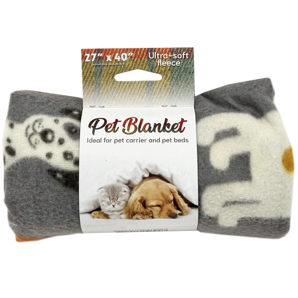 Picture of Kole Imports AE084 27 x 40 in. Pattern Cozy Pet Blanket&#44; Assorted - Pack of 24