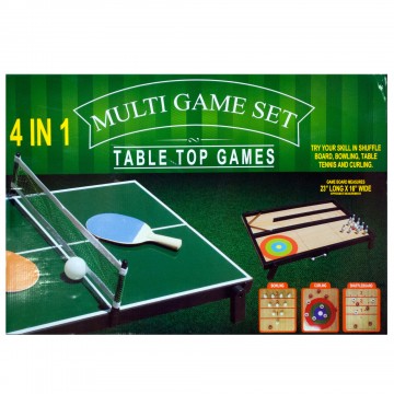Picture of Kole Imports OS191-1 4 in 1 Tabletop Multi-Game Set