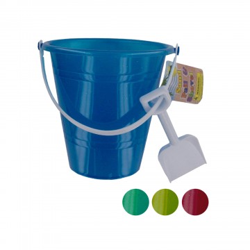 Picture of Bulk Buys SK201-48 Glitter Sand Pail with Shovel - 48 Piece -Pack of 48
