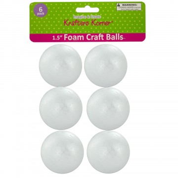 Picture of Bulk Buys GR139-48 Medium Foam Craft Balls - 48 Piece -Pack of 48
