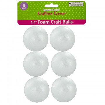 Picture of Bulk Buys GR139-24 Medium Foam Craft Balls - 24 Piece -Pack of 24