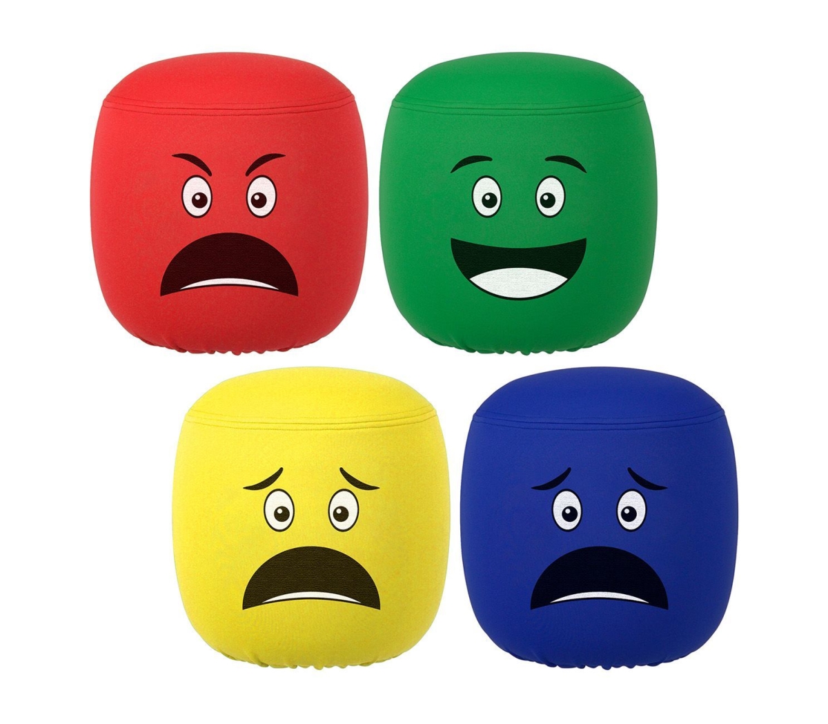 Picture of Kore KDAPSC-H2Q SEL Replacement Cover for Kids Adjustable Pivot Stool&#44; Different Expressions - Set of 4