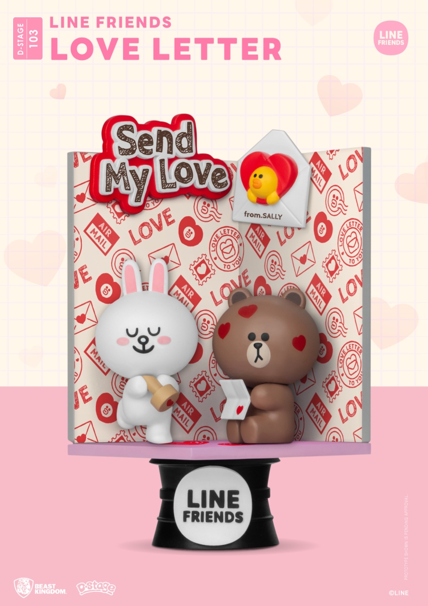 Picture of Beast Kingdom DS-103 Line Friends Love Letter Figure