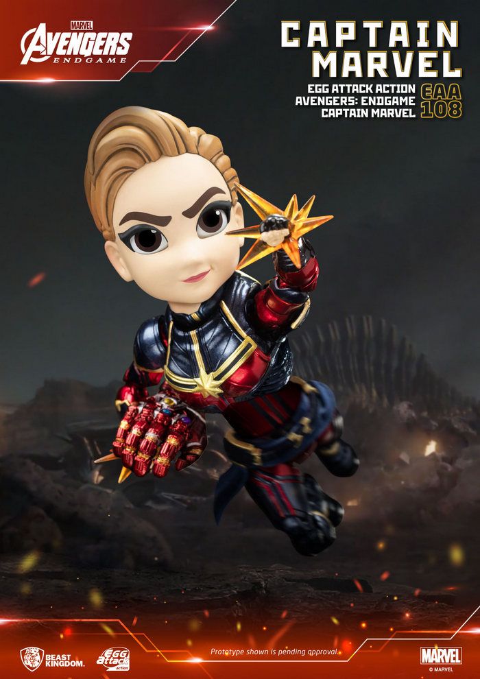 EAA-108 6.49 in. Avengers Endgame Captain Marvel Egg Attack Action Figure