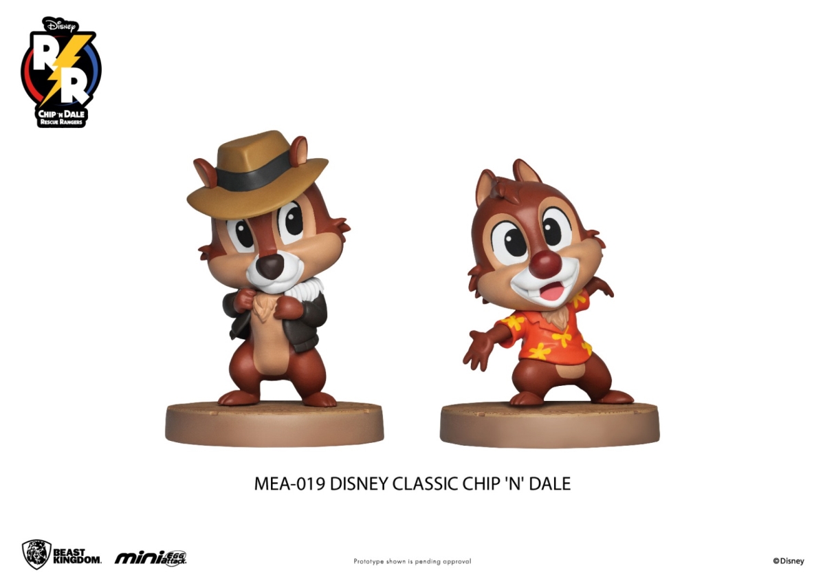 MEA-019SET 3 in. Disney Classic Chip N Dale Figure - 2 Pack