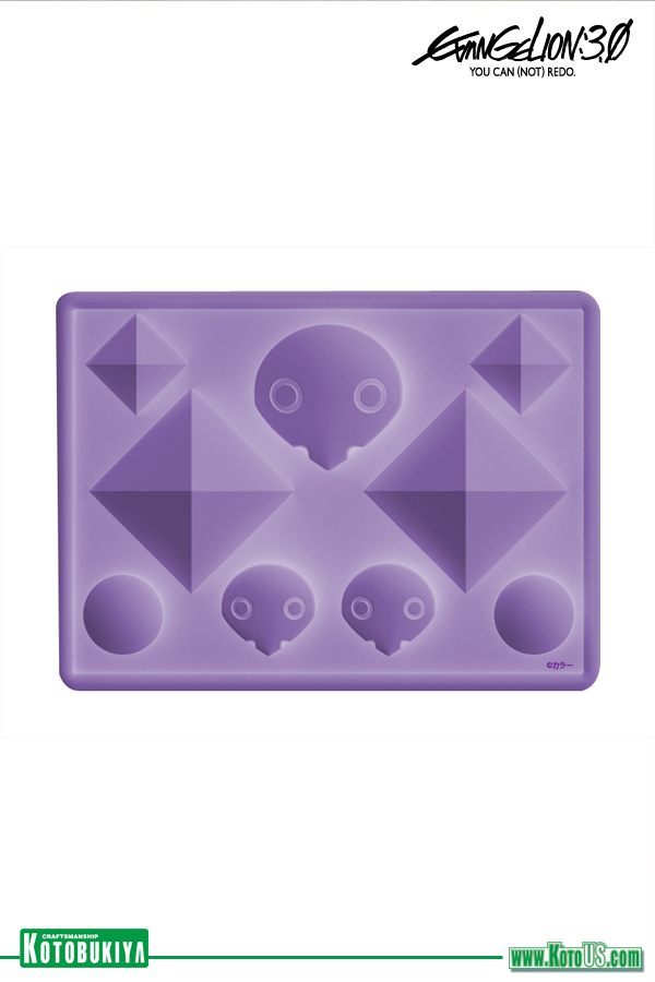 Picture of Kotobukiya GZ333 Neon Genesis Evangelion 5th Angel & 6th Angel Silicone Ice Tray, Purple - 2012 Release