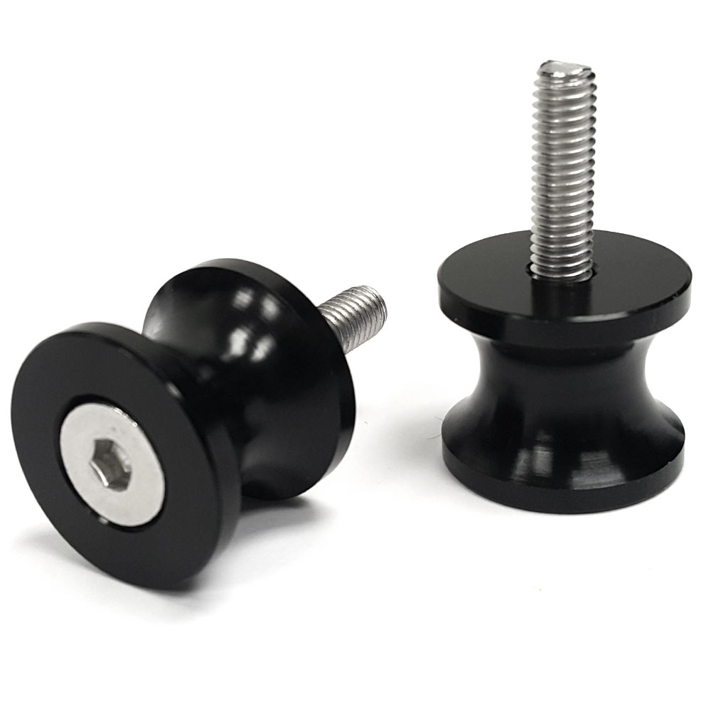 SPL-002 6 mm Low Profile Swingarm Spools - Black -  Krator