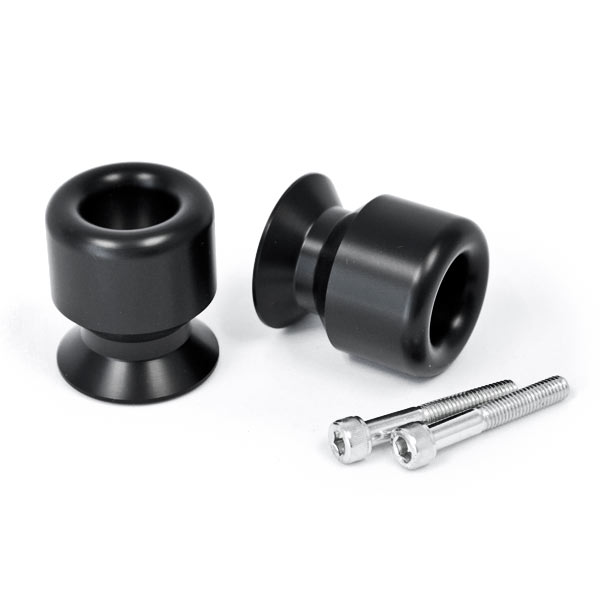 701-0600 Yamaha YZFR1 R1 R6 R6S 600 1000 FZ6 YZF Swingarm Spools Sliders, Black -  Krator