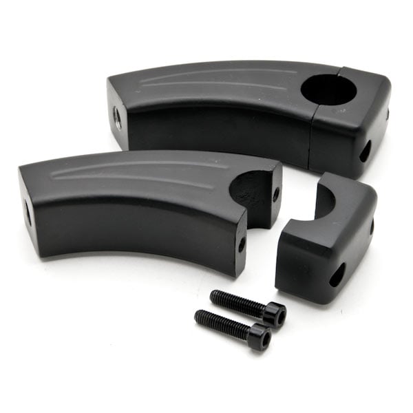 XH6014-001B 3.5 in. Motorcycle Handlebar Pullback Risers, Black -  Krator