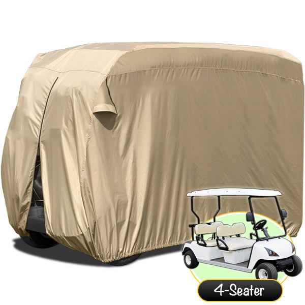 GCC-F22 Waterproof Superior Golf Cart Cover for Club Car EZGO Yamaha, Beige -  North East Harbor