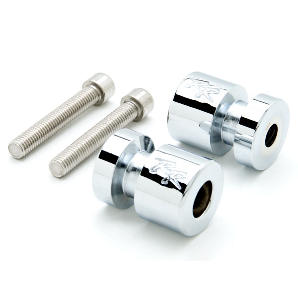 HBD028S Honda Swingarm Spools Frame Sliders, Silver -  Krator