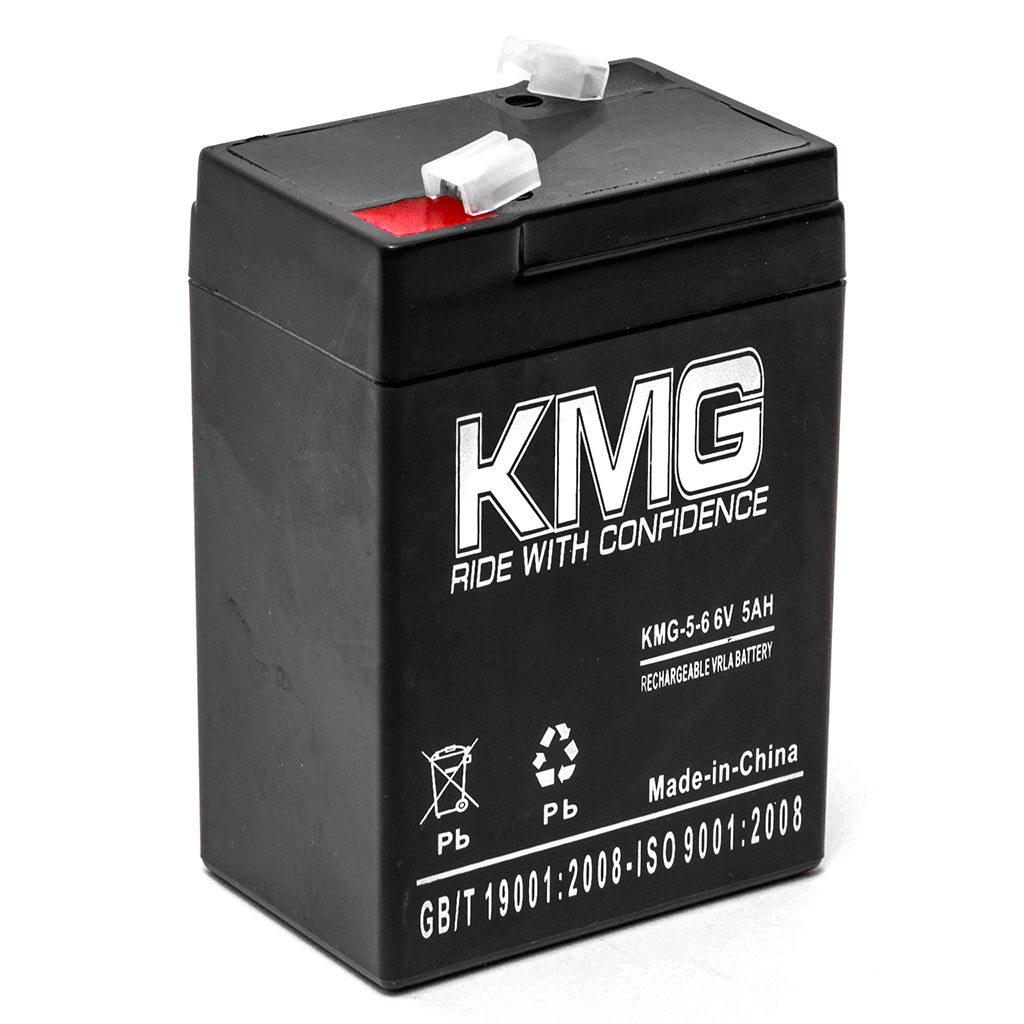 -5-6 6V 5 Ah F1 & F2 Terminals Sealed Lead Acid Battery Replaces Yuasa NP5-6 -  KMG, KMG-5-6
