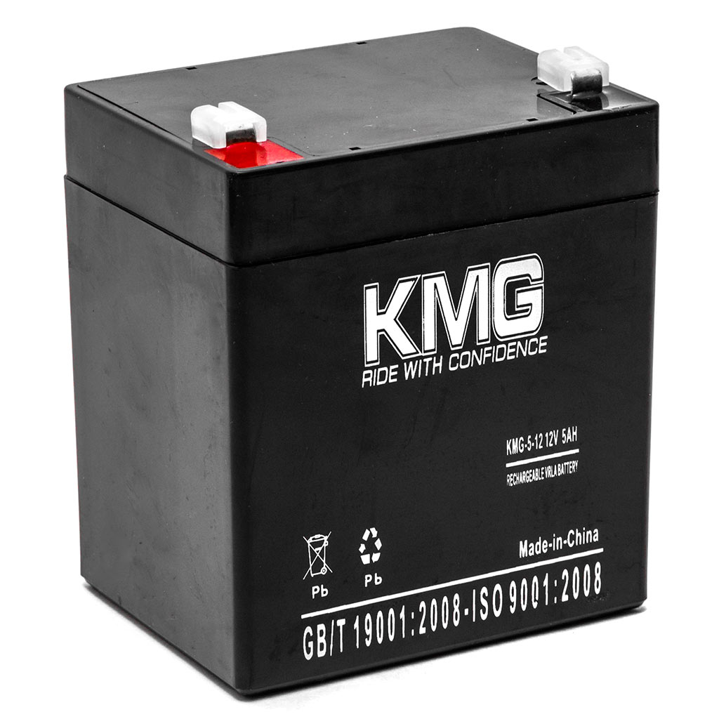 -5-12 12V 5 Ah F1 & F2 Terminal Sealed Lead Acid Battery Replaces Yuasa NP5-12 -  KMG, KMG-5-12