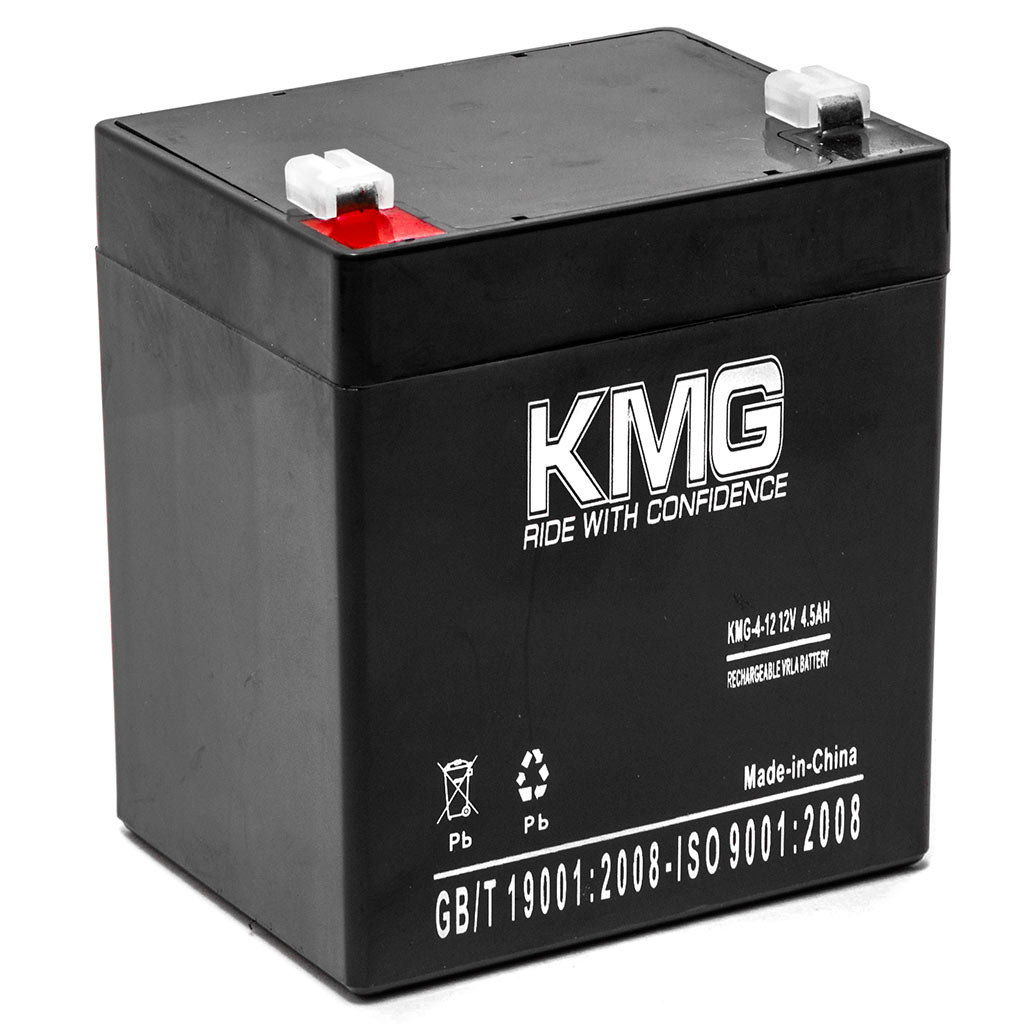 -4-12 12V 4.5 Ah F1 & F2 Sealed Lead Acid SLA Battery Replaces Yuasa NPH5-12 -  KMG, KMG-4-12