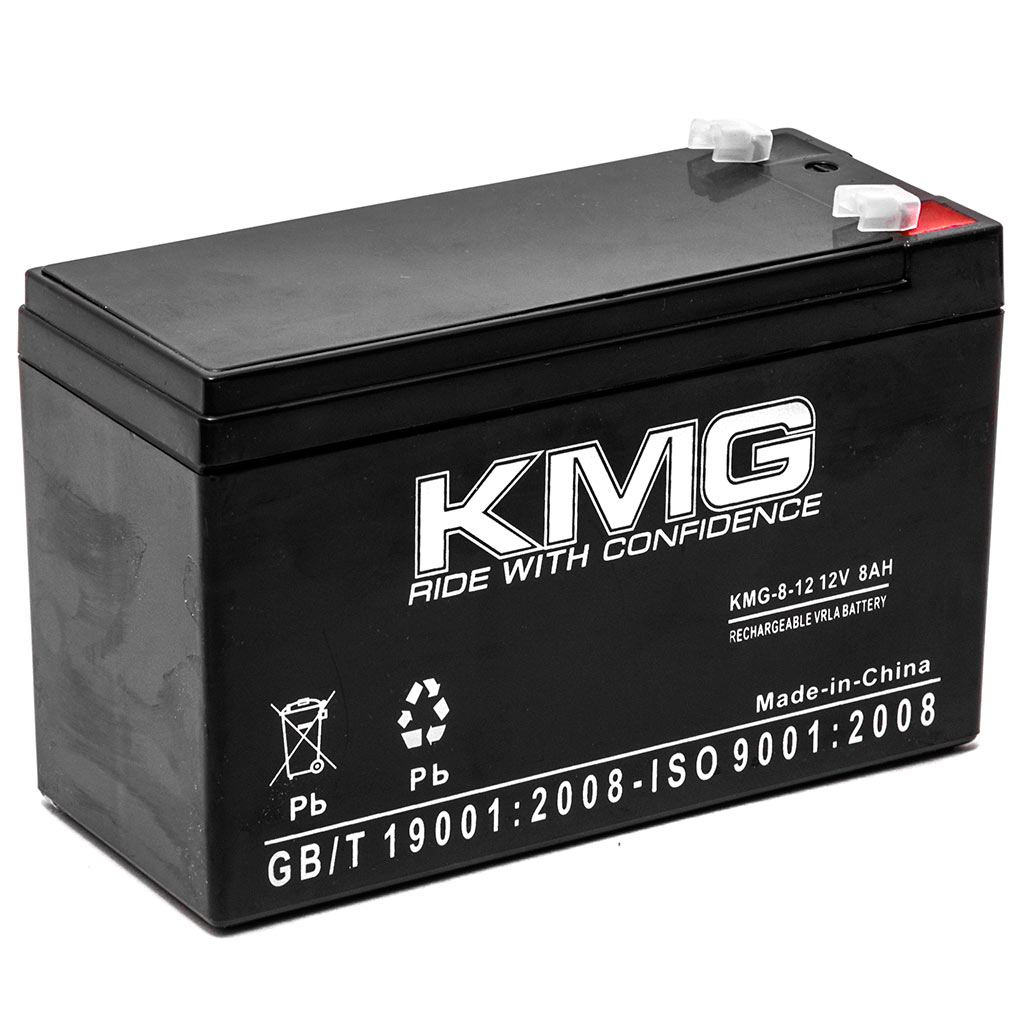 -8-12 12V 8 Ah F1 & F2 Terminal Sealed Lead Acid Battery Replaces Yuasa NP8-12 -  KMG, KMG-8-12