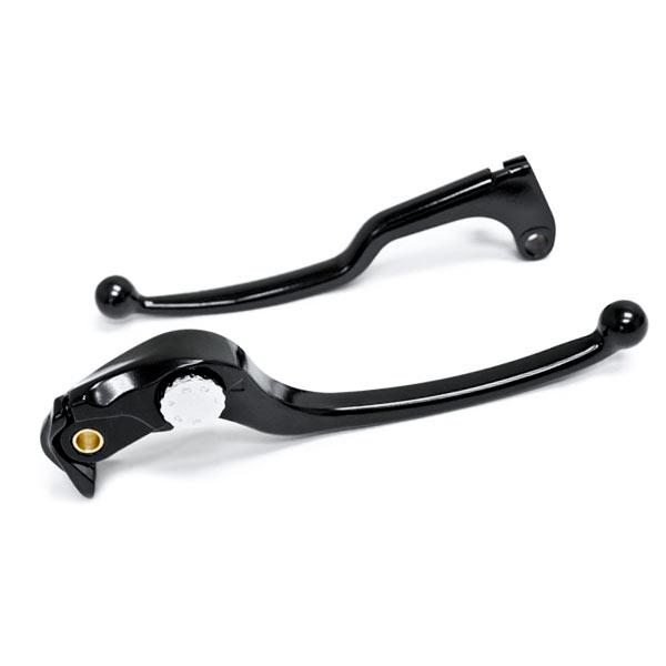 HL017-RE Suzuki Billet Aluminum Brake & Clutch OEM Stock Style Hand Grips Levers Left & Right Sides, Black -  Krator