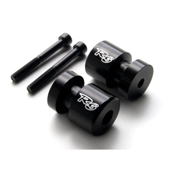 SA003-B Yamaha R6 Engraved Swingarm Spools Sliders, Black -  Krator