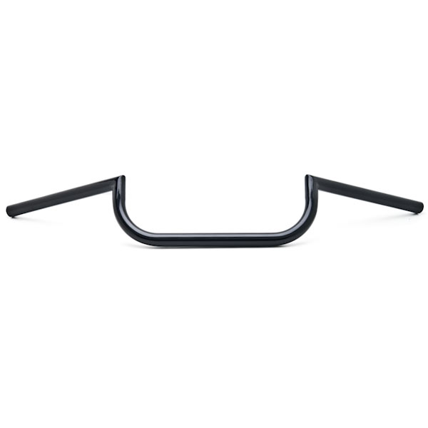 JBM-004-B 0.87 in. Motorcycle Handlebar Steel Cafe Racer Clubman Style Bobber Custom, Black -  Krator