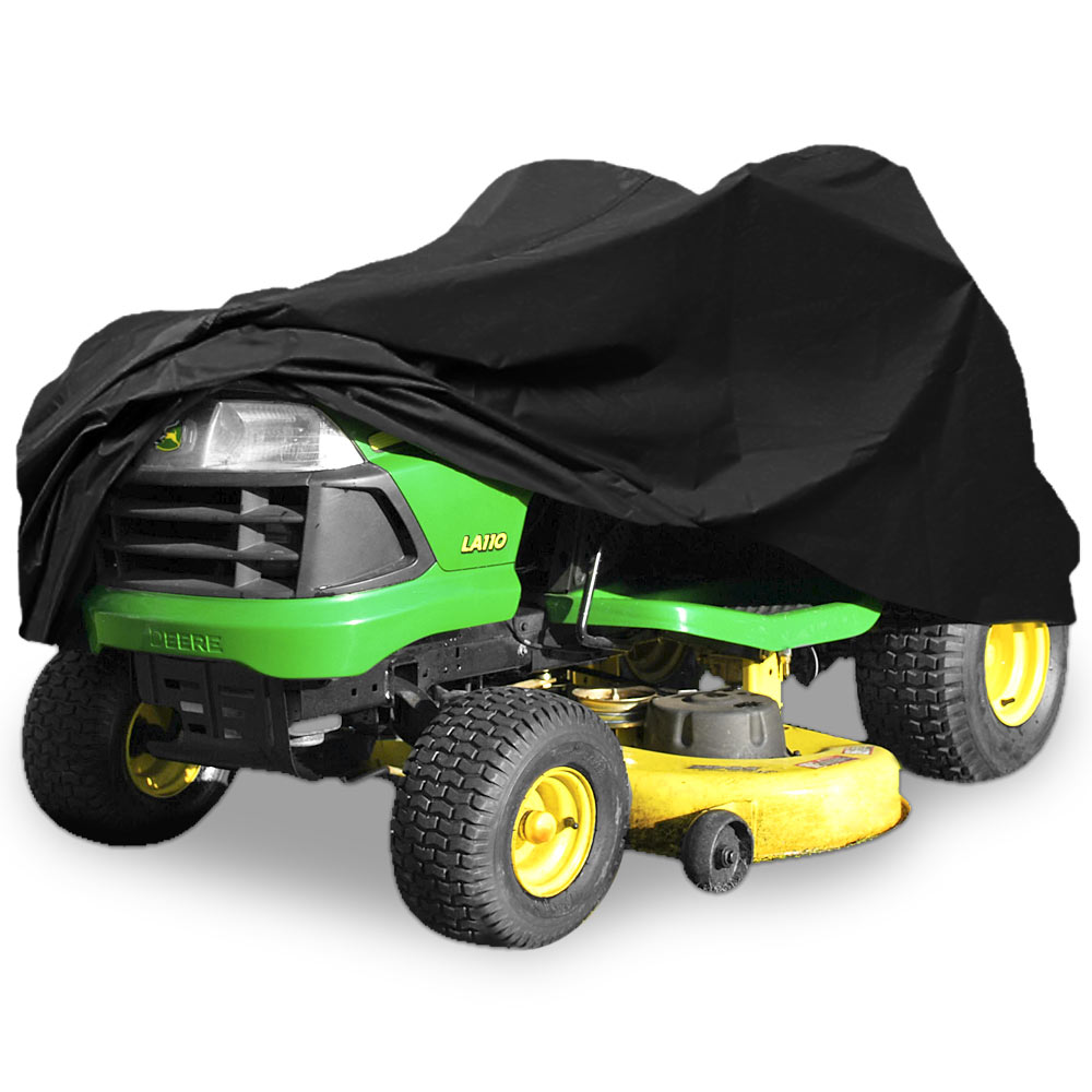 Picture of Kapsco Moto LTC10 54 in. Deluxe Riding Lawn Mower Tractor Cover Fits Decks & UV Resistant Storage Cover&#44; Black