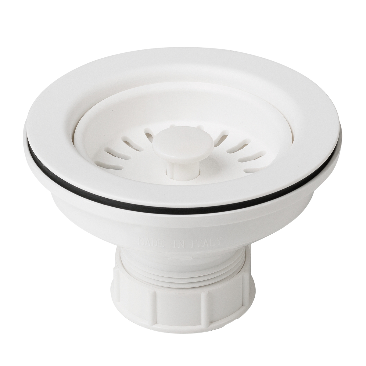 Kitchen Sink Basket Strainer, White