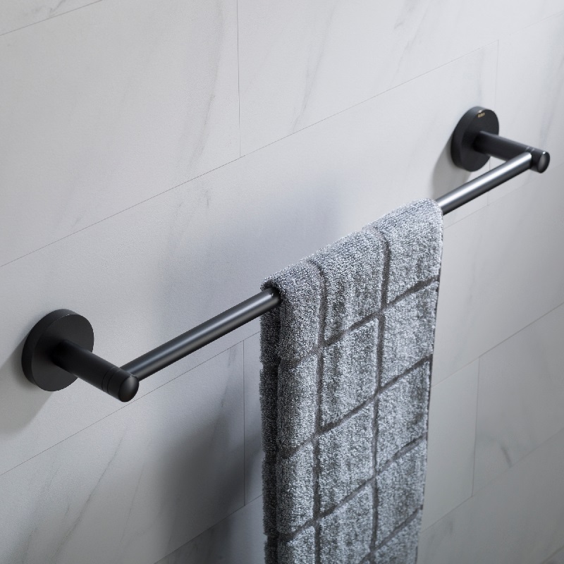 18 in. Elie Bathroom Towel Bar, Matte Black