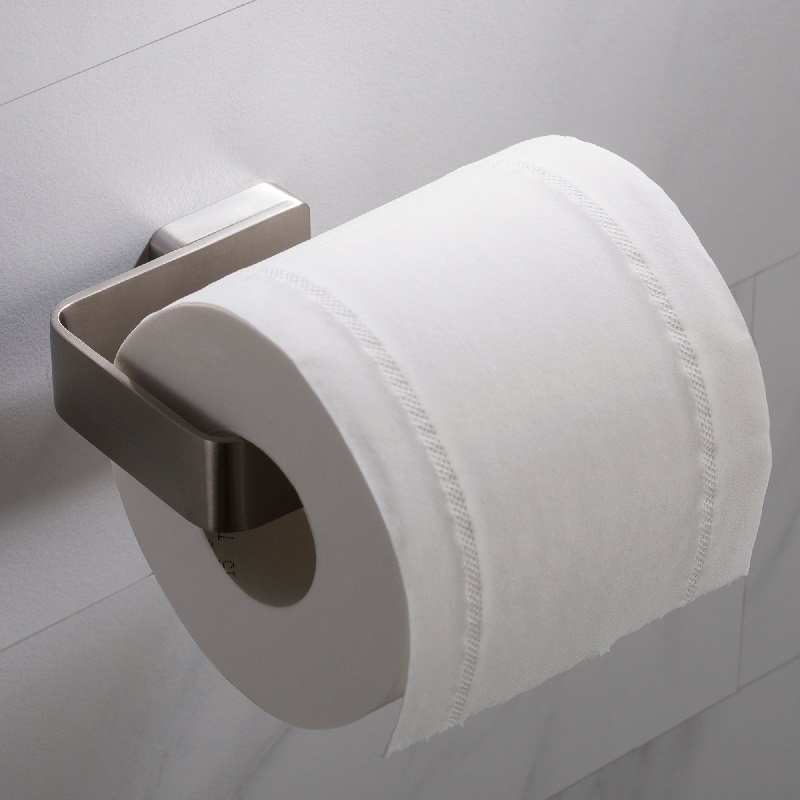 Stelios Bathroom Toilet Paper Holder, Brushed Nickel